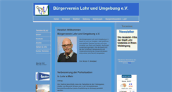 Desktop Screenshot of buergerverein-lohr.de