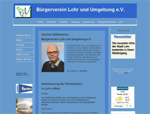 Tablet Screenshot of buergerverein-lohr.de
